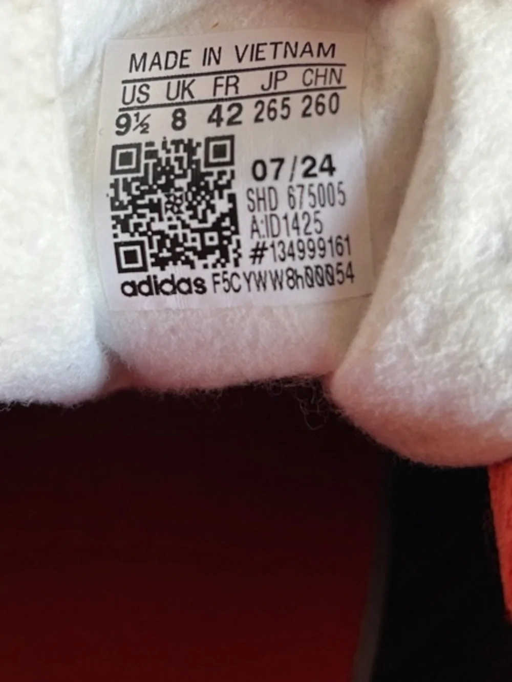 adidas Women's Red Paisley Athletic Sneakers - Picture 6 of 6